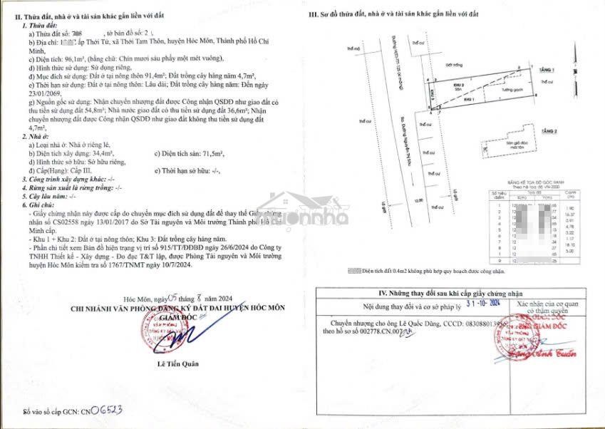 ✅⏩Bán nhà lầu 100m shr 1/nguyễn thị sáu , xã thới tam thôn , hóc môn - 4