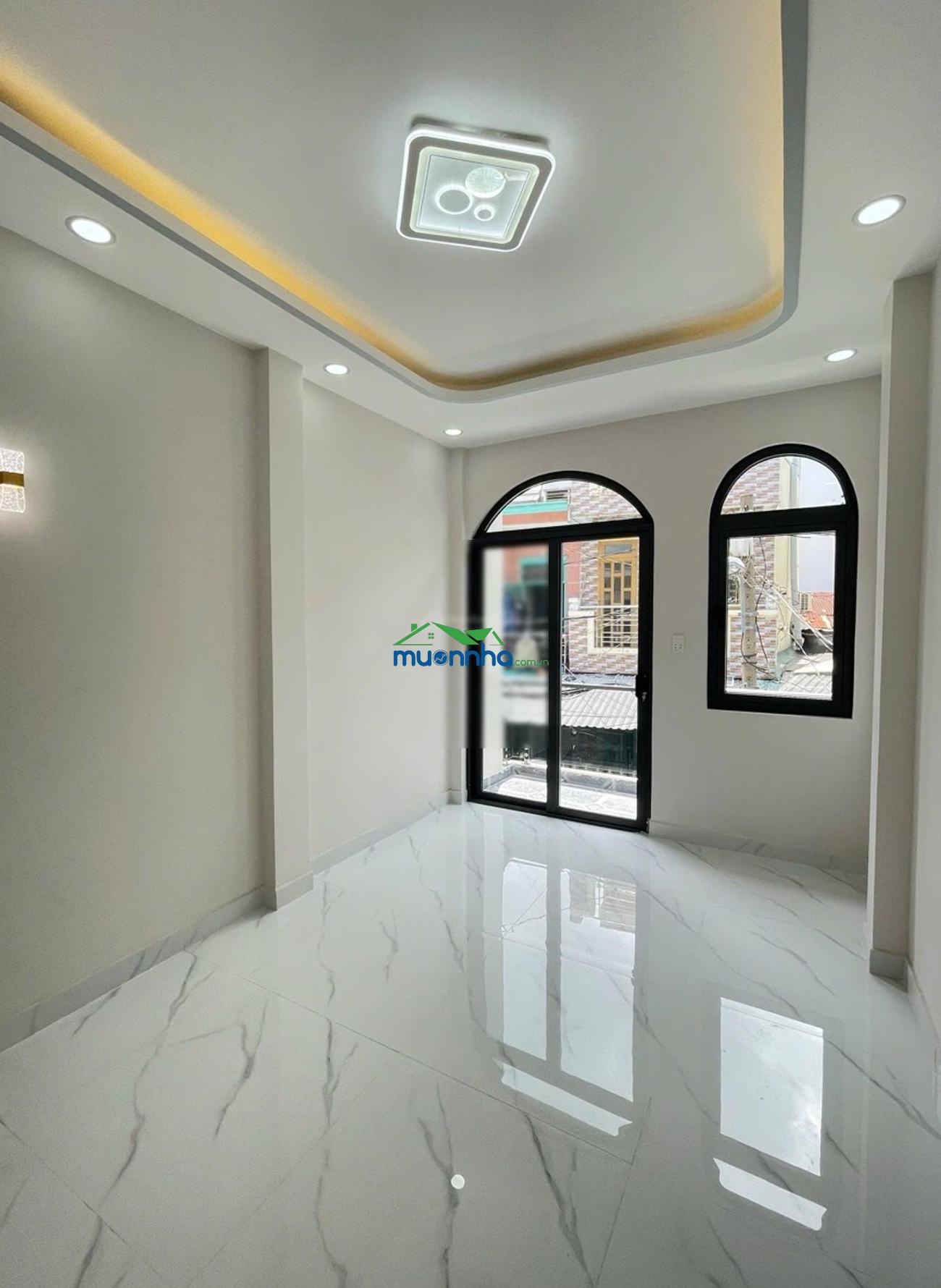 Nhà trệt 2 lầu mới đẹp hẻm 3m minh phụng quận 6 giá 5.6 tỷ bớt lộc