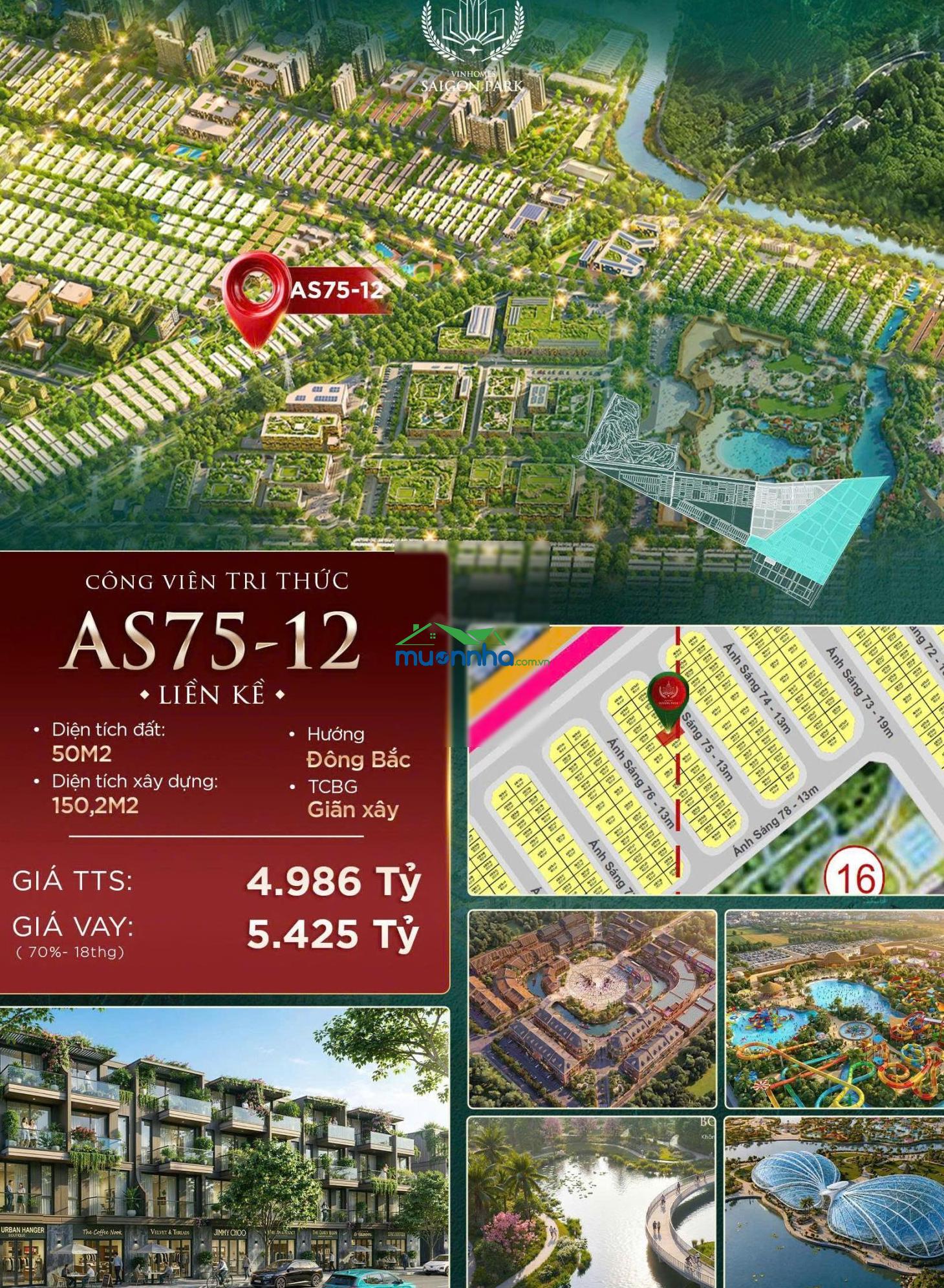 Giá full chỉ 4,9 tỷ - deal hời nhà phố 4 lầu dt 50m2 dự án vinhomes sài gòn park