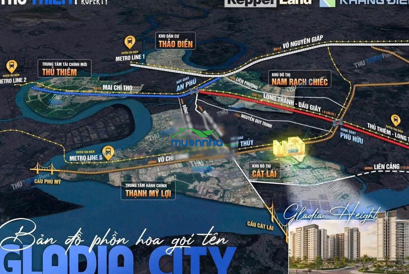 Căn hộ gladia height - liên doanh khang điền & keppel - đối diện trạm metro - giá 83 tr/m2 - ck 14% - 2
