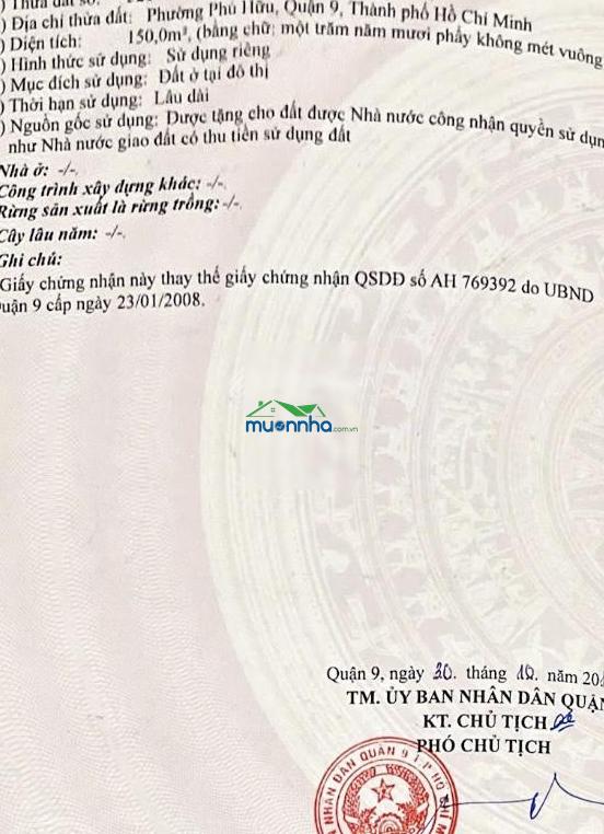 Bán nhà gò cát, phường phú hữu, tp. thủ đức 150m đang có dòng tiền cho thuê giá 7,5 tỷ - 4