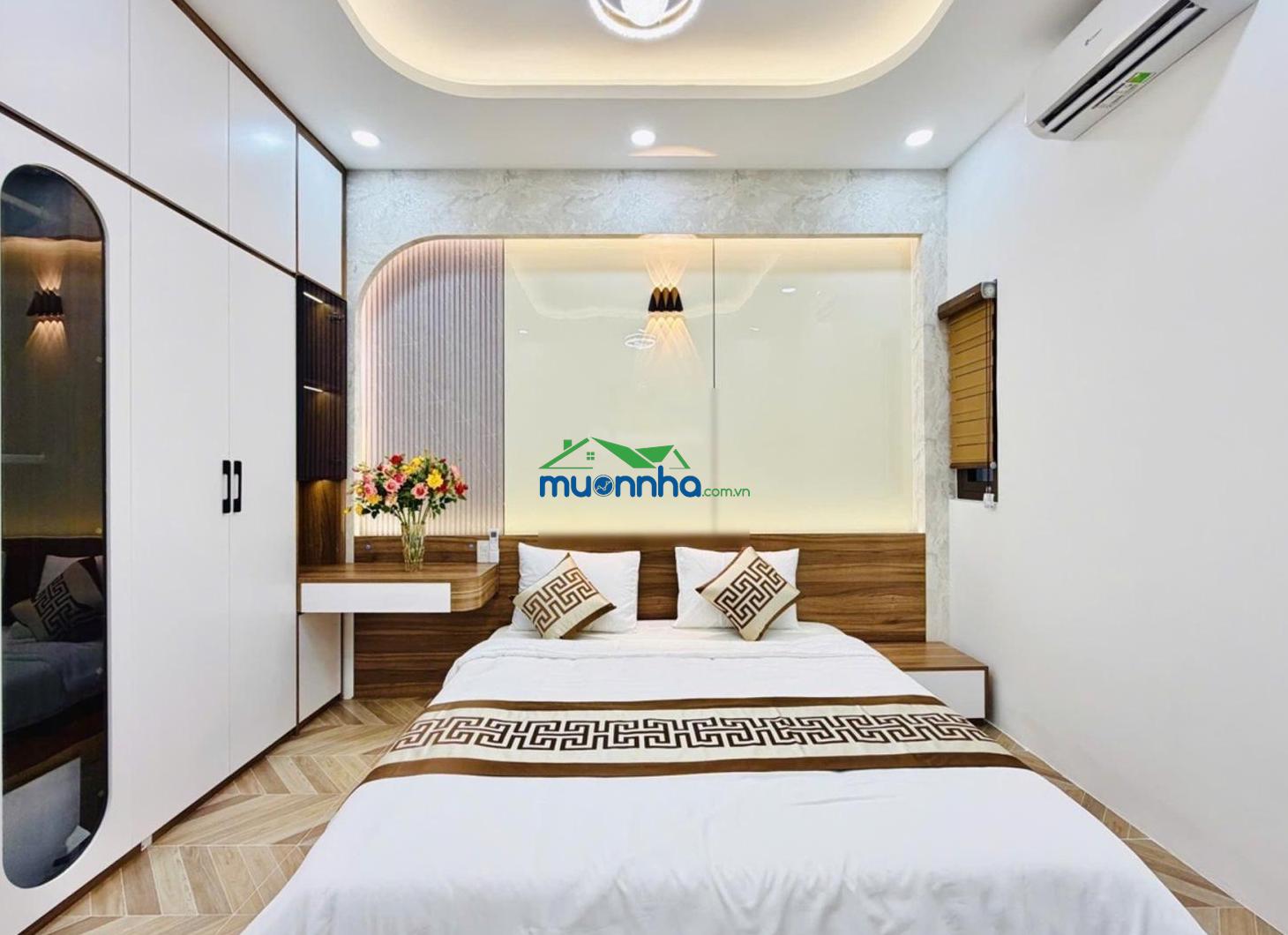 Giảm 540tr, nhà đẹp gò vấp gần quang trung 52m2, 4 tầng, 5pn, 4wc, full nội thất, hoàn công đủ