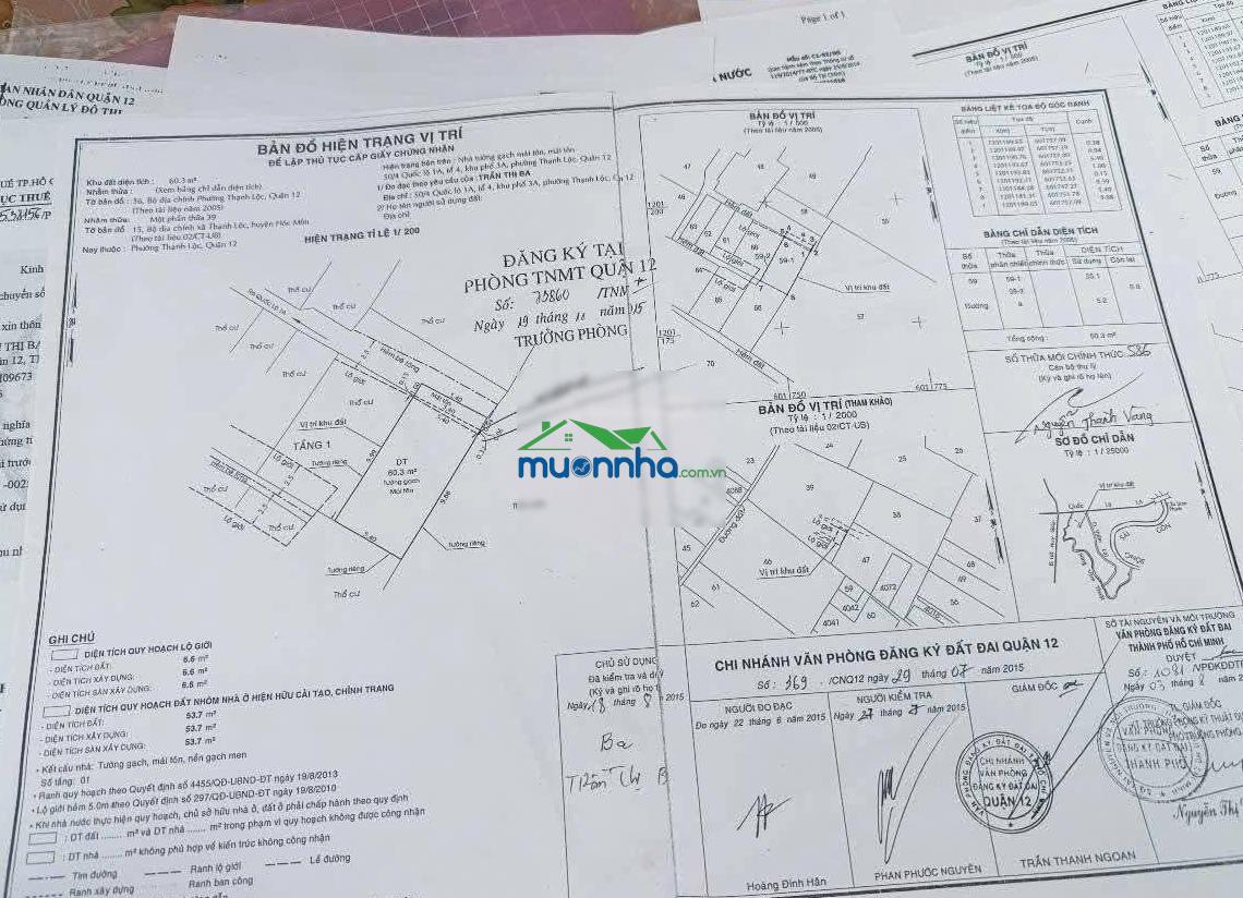 Nhà sổ hồng riêng kdc hxh 4m phường thạnh lộc, quận 12 (cũ) - giá tốt - 4