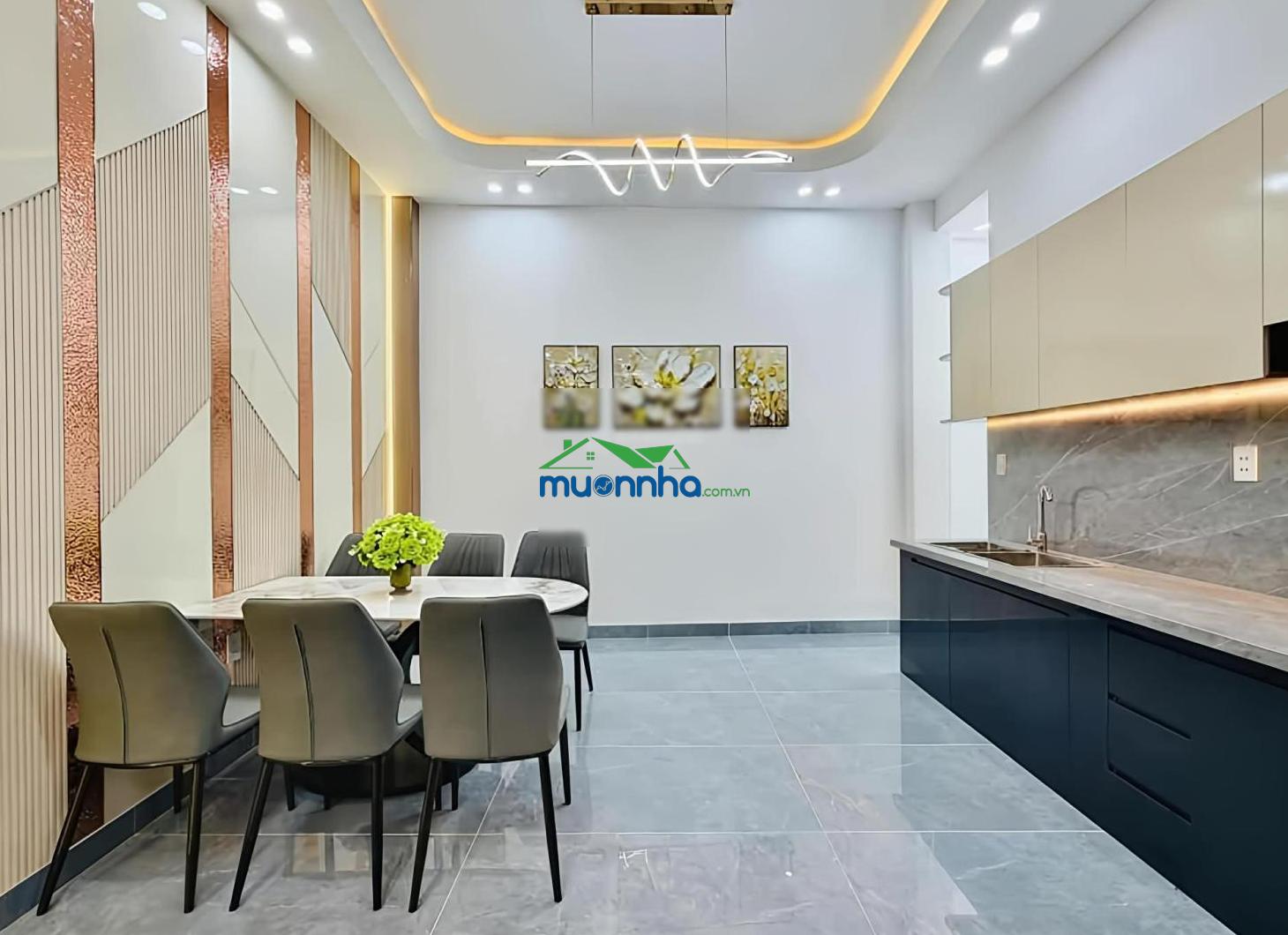 Phan huy ích,huỳnh văn nghệ,hẻm xe hơi,4 tầng mới nở hậu,tặng full nội thất, 4,3m x 12m, 6.68 tỷ - 4