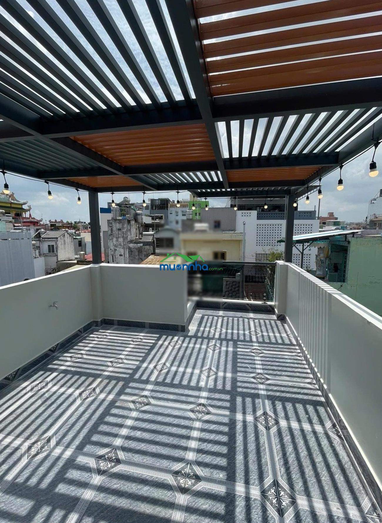 Hiếm. nhà mới 4 tầng. dtsd 160m2. 5 tỷ hơn. hẻm xe hơi. minh phụng. hậu giang. p. bình tiên. quận 6 - 2