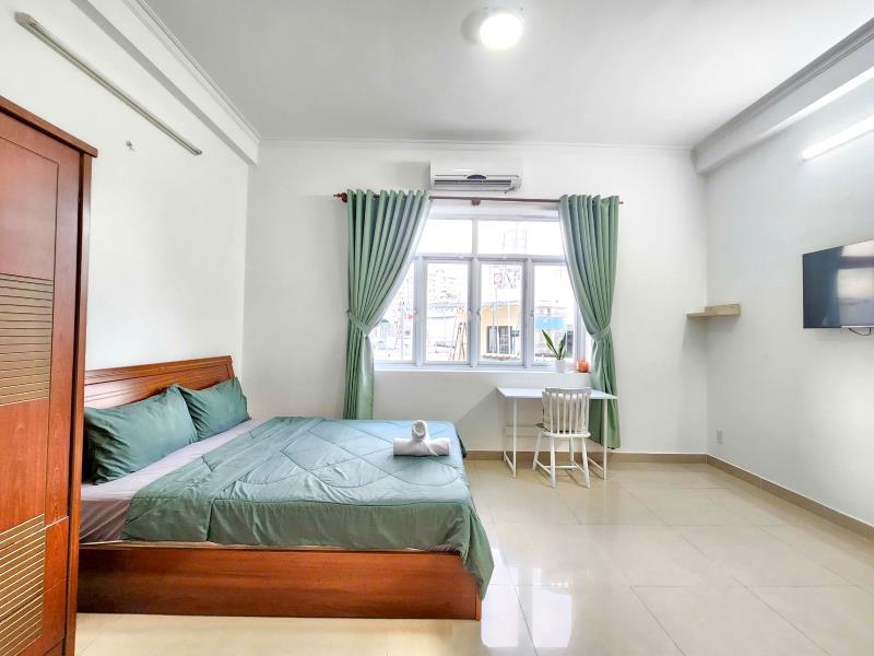Cho thuê studio 30m2 ngay phố nhật phạm viết chánh, nguyễn hữu cảnh, cầu ba son, công trường mê linh quận 1 - 2