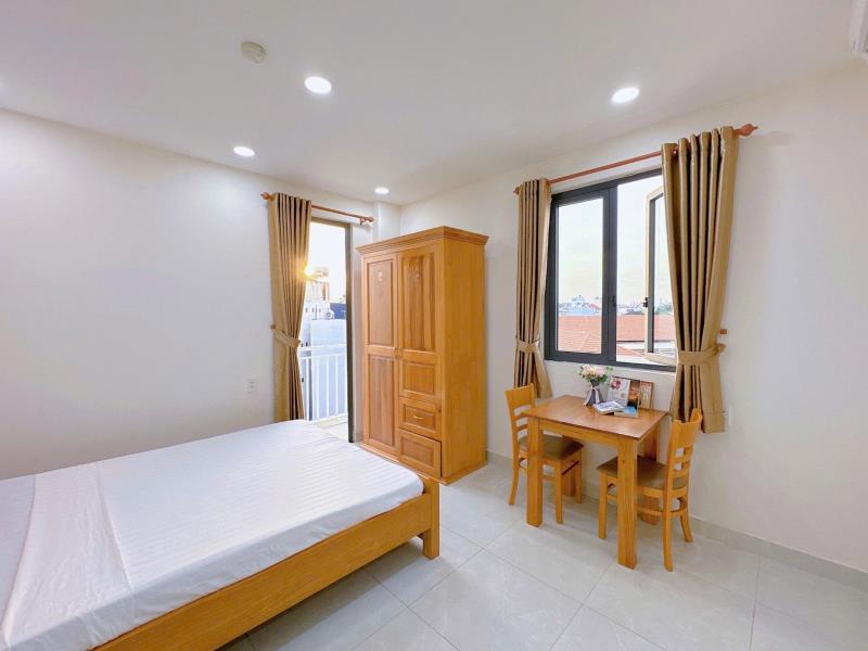 Studio ban công, thang máy, hầm xe gần đại học văn lang, học viện cán bộ, chợ bà chiểu