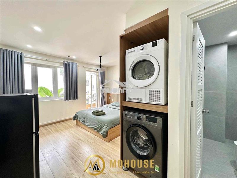 ✅Căn hộ studio_balcony_máy giặt sấy riêng_gần vòng xoay điện biên phủ
