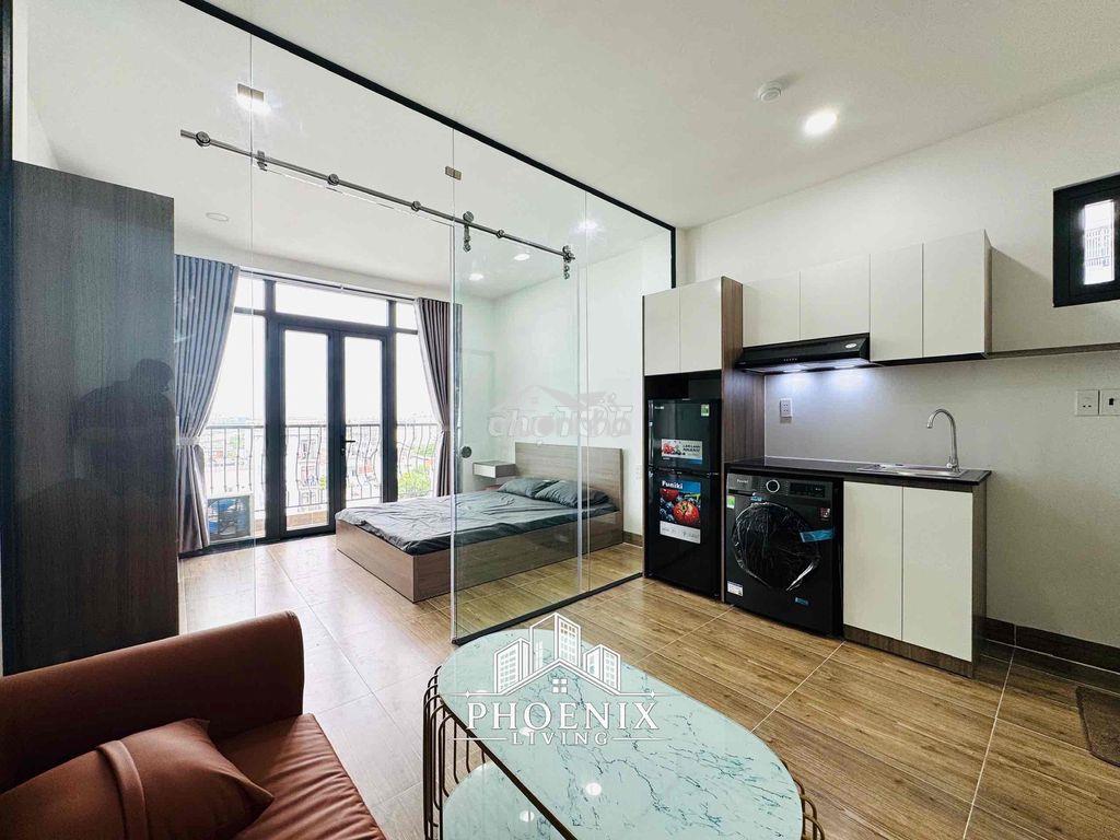 Căn hộ 1 phòng ngủ - full nội thất ngay cầu sắt nguyễn thái sơn - 3