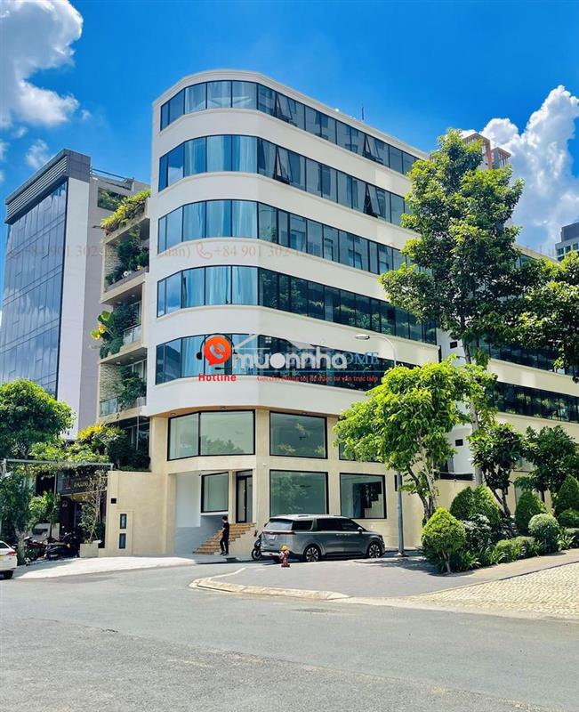 🏢Tòa nhà văn phòng hầm 6 tầng nổi ~600m² sàn thạnh mỹ lợi trung tâm q2