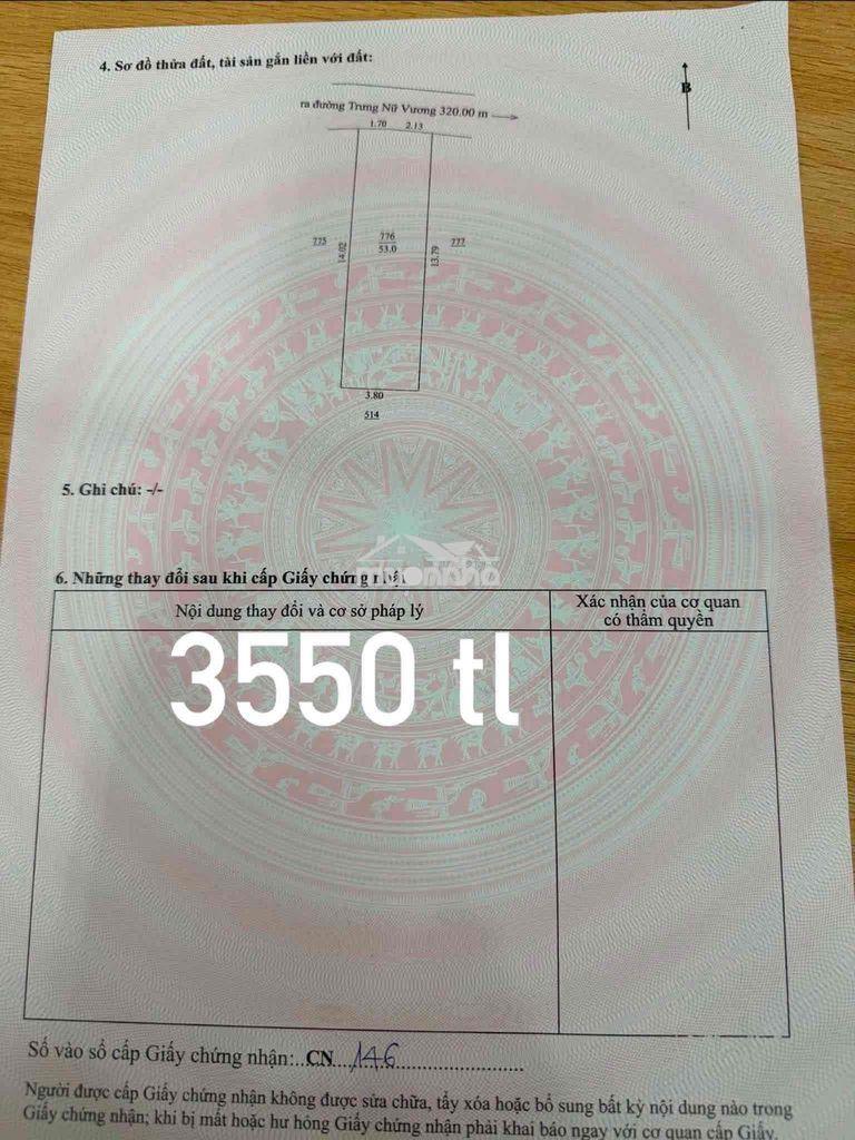 🏠 Đất 2 mặt kiệt 3m trưng nữ vương thông lê đình lý - 4
