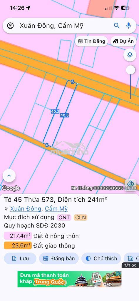 Chủ ngợp bank cắt lỗ mảnh đất 2 mặt tiền - 2