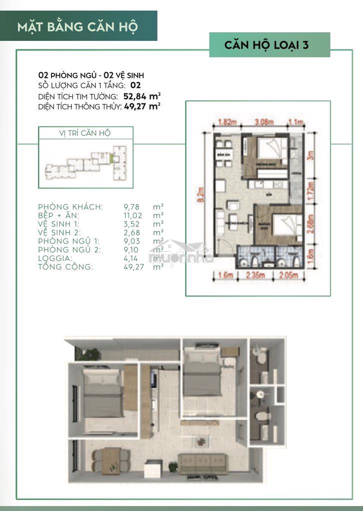 Bán chung cư mặt tiền đường nguyễn văn tỏ, gần ngã 4 vũng tàu