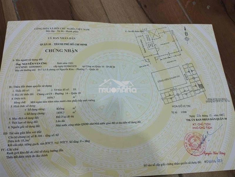 Căn hộ trung tâm quận 10 - thang máy - - sát bên chung cư xigrand cour