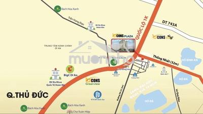 Cho thuê căn 2pn bcons plaza nhà mới - 3