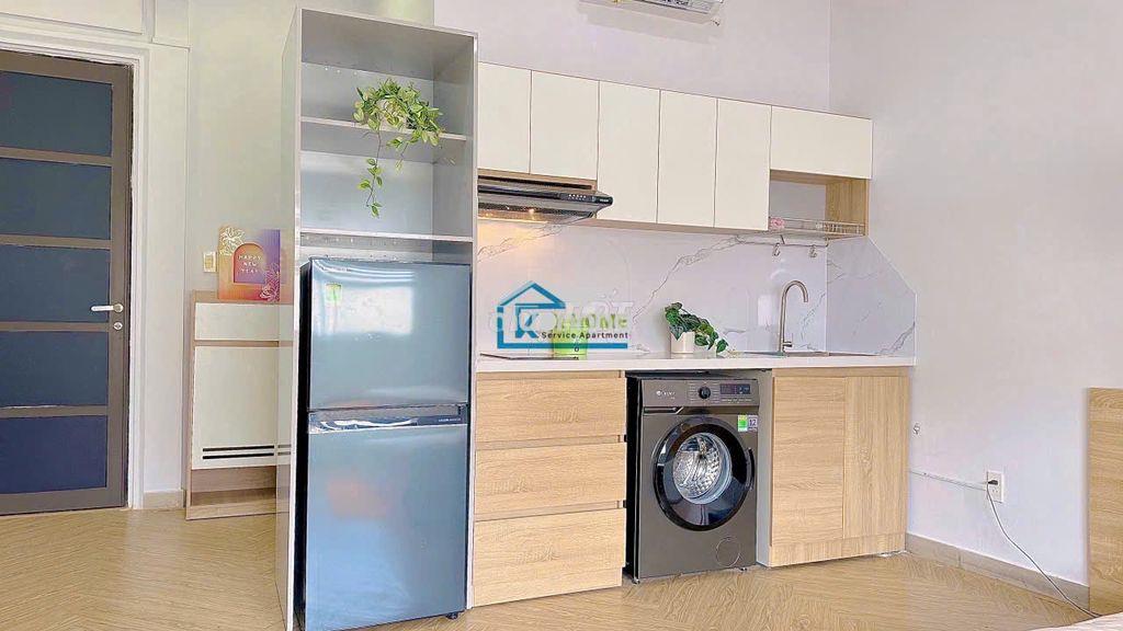 Cho thuê 1pn full nội thất 8tr/th, có thang máy khu cityland gò vấp - 2