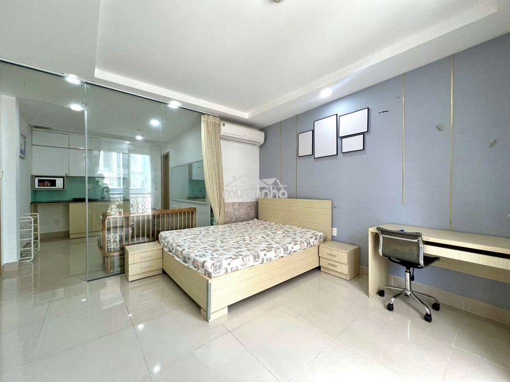 Cho thuê căn 1pn rộng 50m2 - balcony - thang máy - võ thị sáu quận 3 - 4