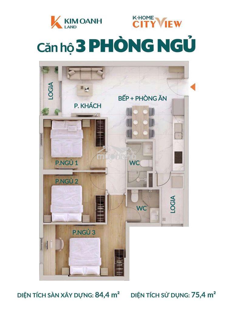 🏡 K-home cityview – 4 loại căn hộ, đa dạng diện tích - 4
