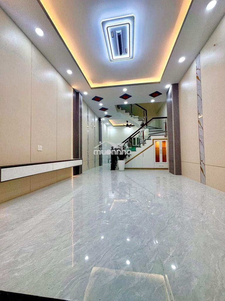 Nhà xây mới tuyệt đẹp, hẻm xe hơi: 451 phạm thế hiển, 1trệt, 2lầu, st - 4