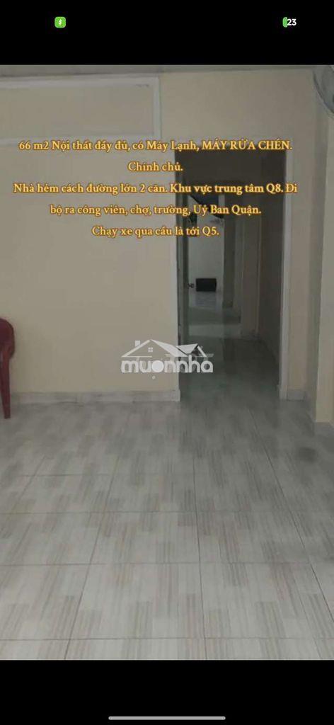 ​Chính chủ nhà 66m2 gần ubnd q8, aeon. camera, máy lạnh, máy rửa chén - 2