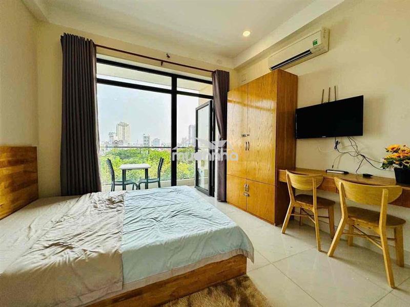 Cho thuê căn hộ studio quận 4 có ban công full nội thất, thang máy