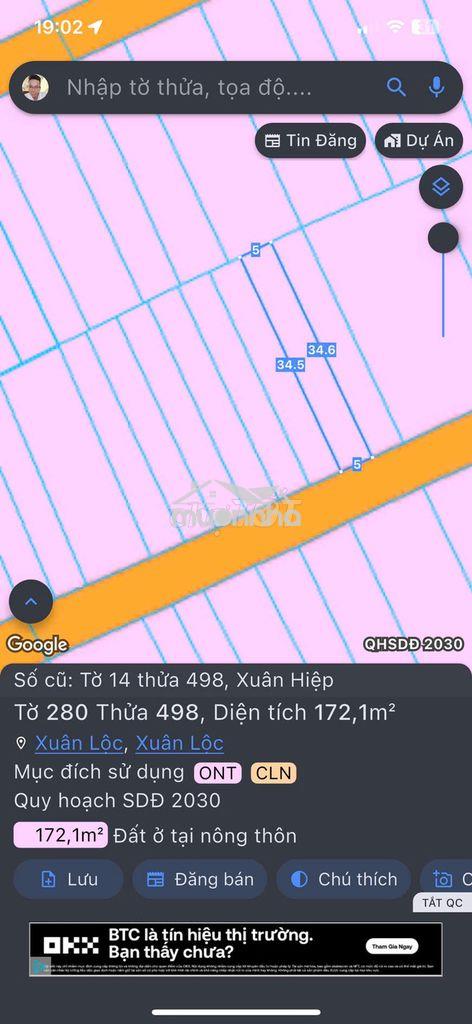 Bán đất xuân hiệp, xuân lộc - 170m² - giá giảm còn 990 triệu - 2
