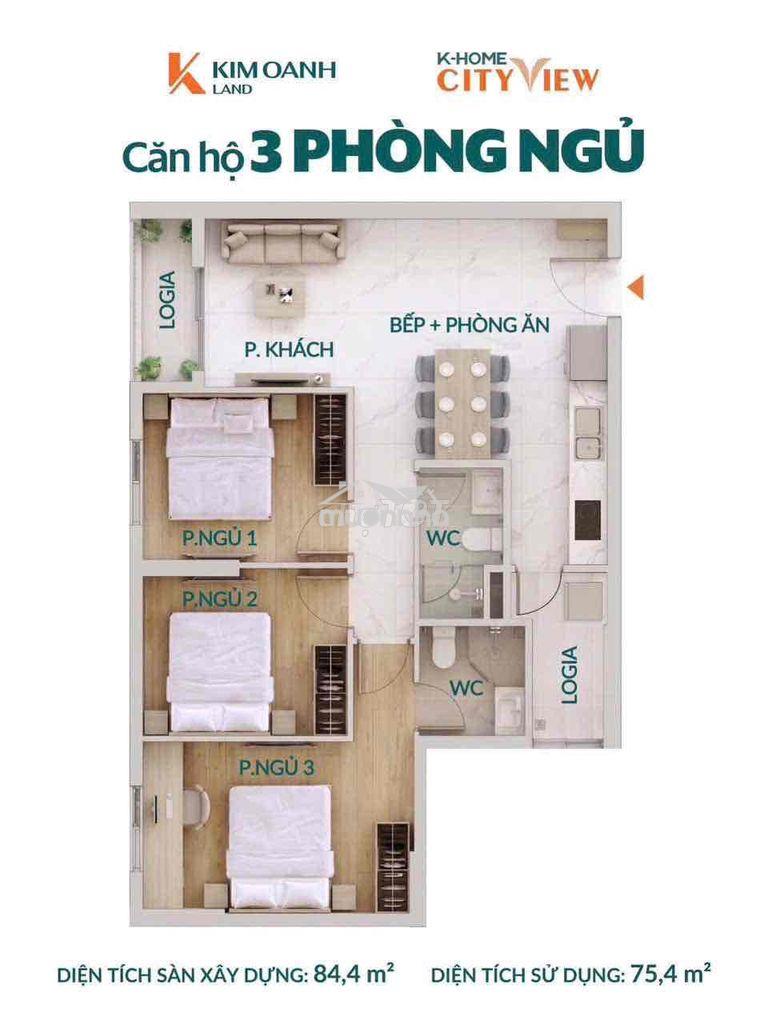 Noxh k-home biên hòa - thầu phước thành xây chuẩn thương mại - căn 1pn - 2