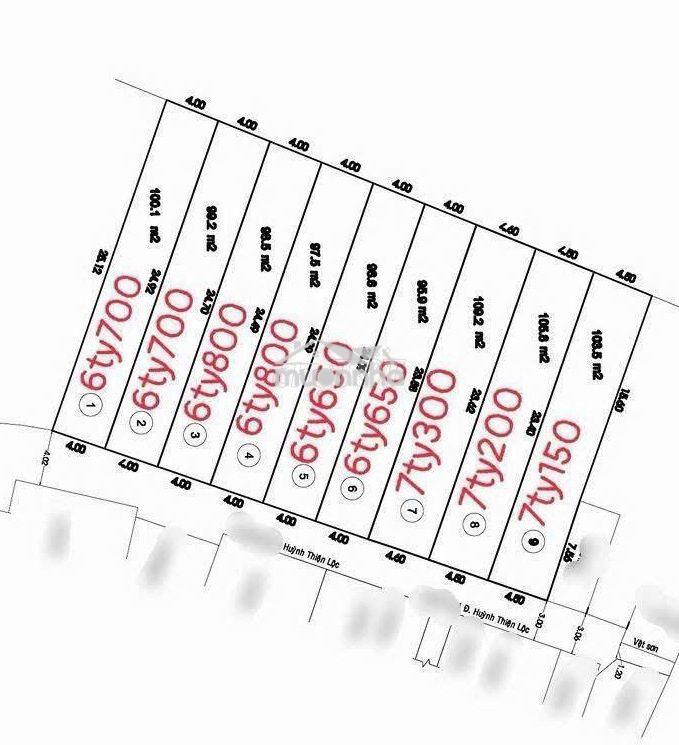 Khu phân lô gần lũy bán bích. dt:4x25=100m2. giá chỉ nhỉnh 60tr/m2 - 2