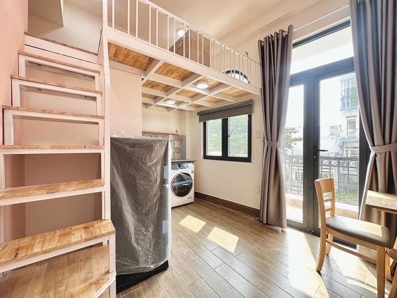 Cho thuê căn hộ duplex ban công có máy giặt riêng thang máy gần đh uef, hutech, gtvt, hồng bàng - 4