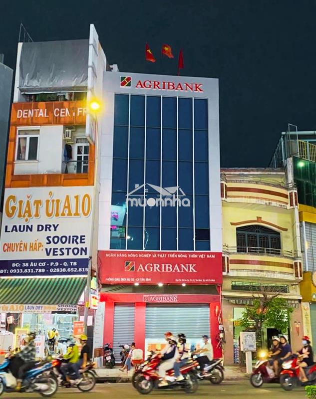 Mặt tiền âu cơ – vòng xoay lê đại hành, đang cho ngân hàng thuê