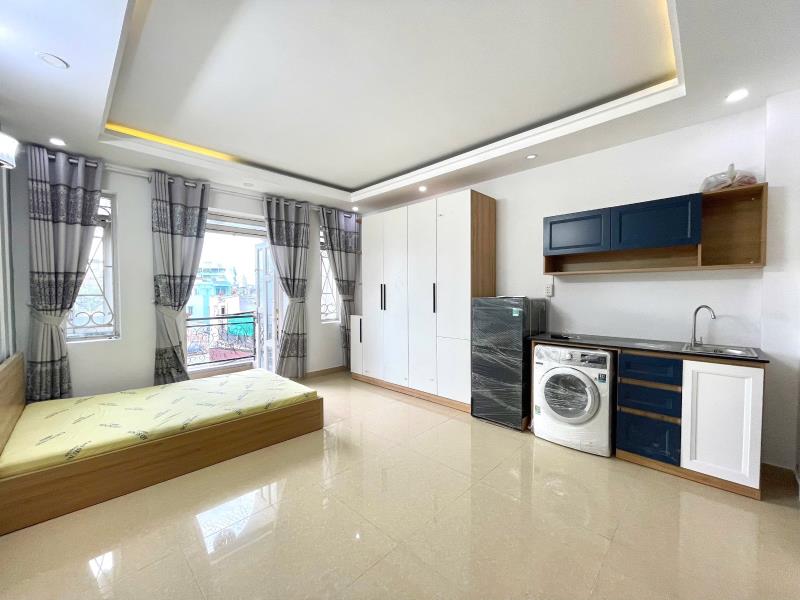 ⚡️Căn hộ studio, ban công siêu rộng, máy giặt riêng- nguyên hồng, bt