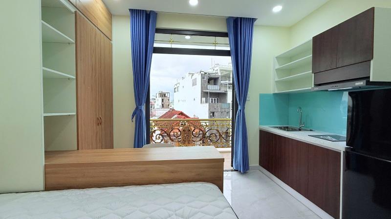 Studio mới 100% - full nội thất - ban công rộng - ngay dh văn lang cs2 - 3