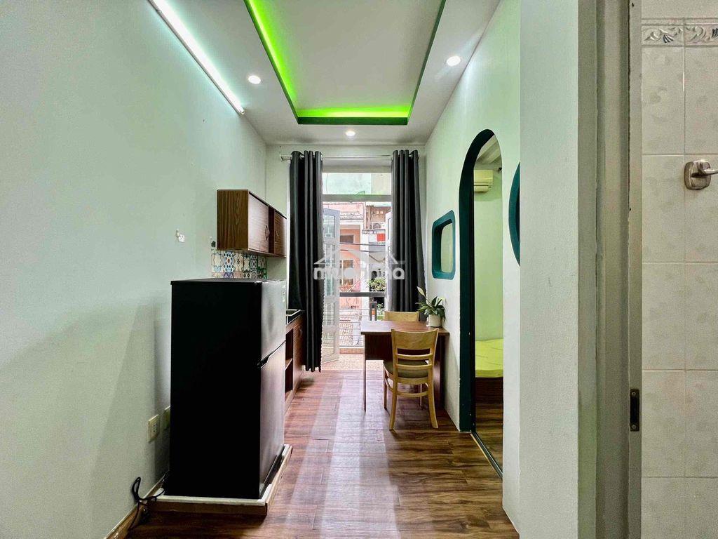 Cho thuê căn hộ 1pn tách bếp ban công full nt ngay đại học bách khoa - 2