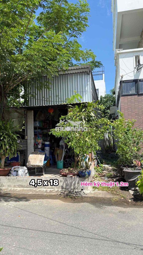 Bán nền 4,5 x 18 có 2 hẻm kỹ thuật - đường số 30- kdc cty 8 - 2