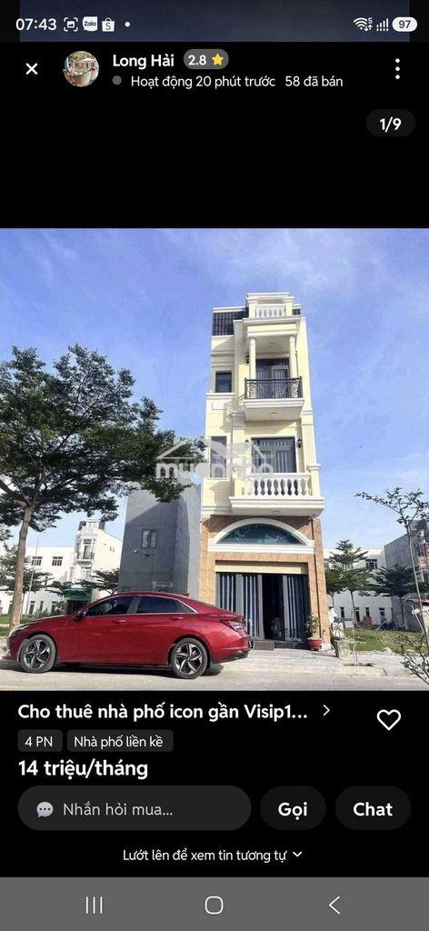 Nhà 2 lầu khu dân cư thông dụng vỉa hè 8m - 2