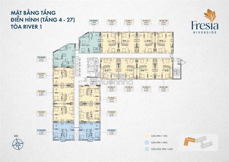 Hot chính chủ cắt lỗ căn fresia riverside view sông tầng 17