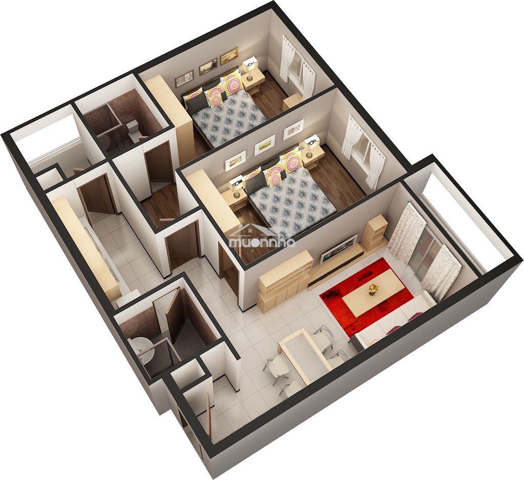 Bán căn góc 2pn 2wc 70m2 hqc plaza bình chánh, nhà sạch đẹp nhận nhà ở - 4