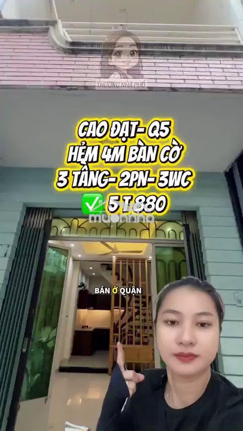 Bán nhà hẻm cao đạt, quận 5, 5.88 tỷ