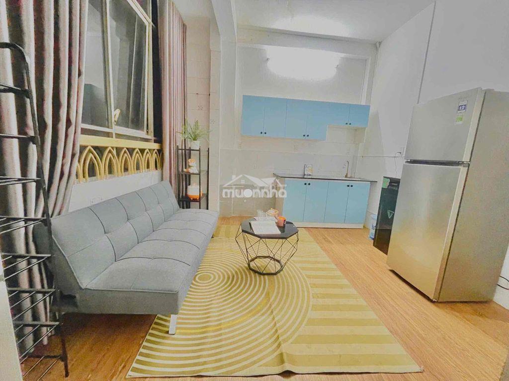 1 phòng ngủ | phòng khách rộng 50m2 full nội thất quận 1 - 4