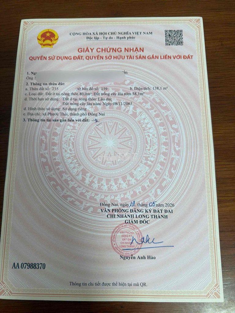 Đất ngộp shr liền kề kcn bàu cạn sân bay long thành - 4