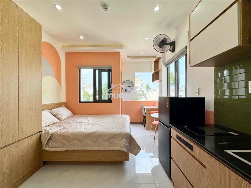 Hệ thống phòng trọ dạng căn hộ full nội thất ngay bàu cát - bảy hiền