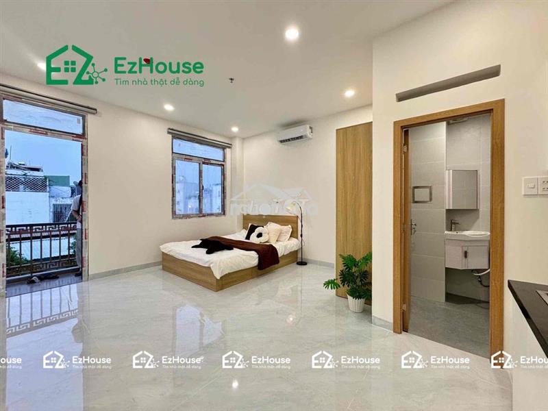 Free tiền nhà t8 - studio ban công mới xây full nội thất - thang máy