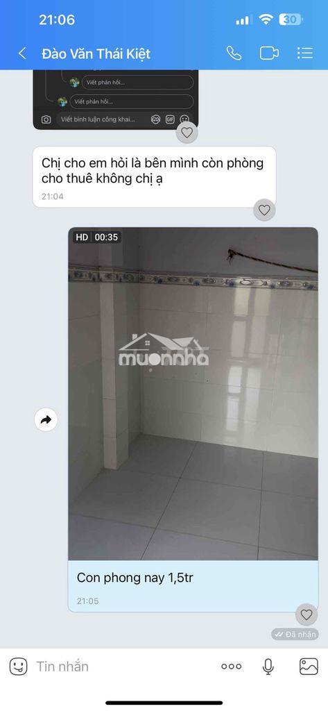 Phòng trọ cach kcn le minh xuan 2,5km