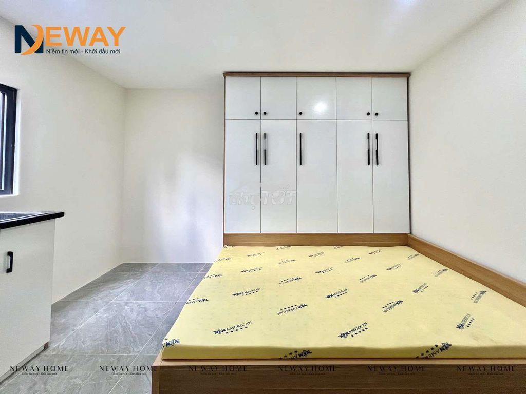 Studio cửa sổ trời full nội thất đi bộ qua emart phan huy ích - 3