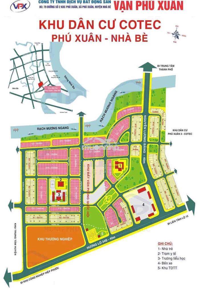 Nền đất biệt thự 2 mt view sông kdc phú xuân - nhà bè - 4