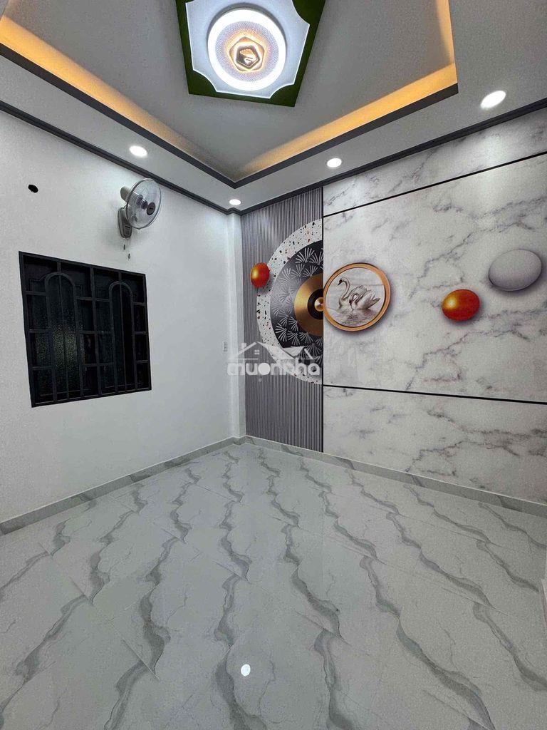 Nhà mới 4.6m x 9.5m - bến xe miền tây - hẻm thông - shr - hoàn công - - 3