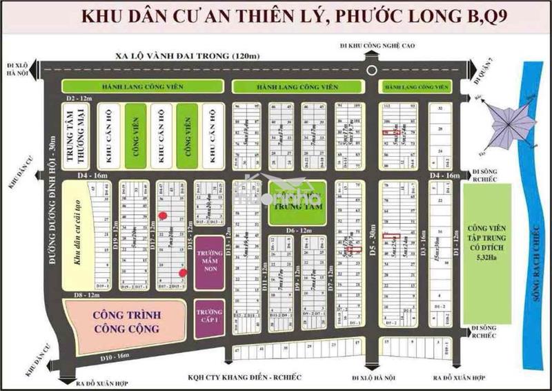 Nhận ký gửi mua bán bds kdc an thiên lý, dt: 100m2/7.75  tỷ