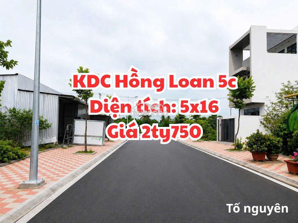 Bán nền 90m2 - 2tỷ500 - kdh hồng loan 5c, cái răng, cần thơ. - 2
