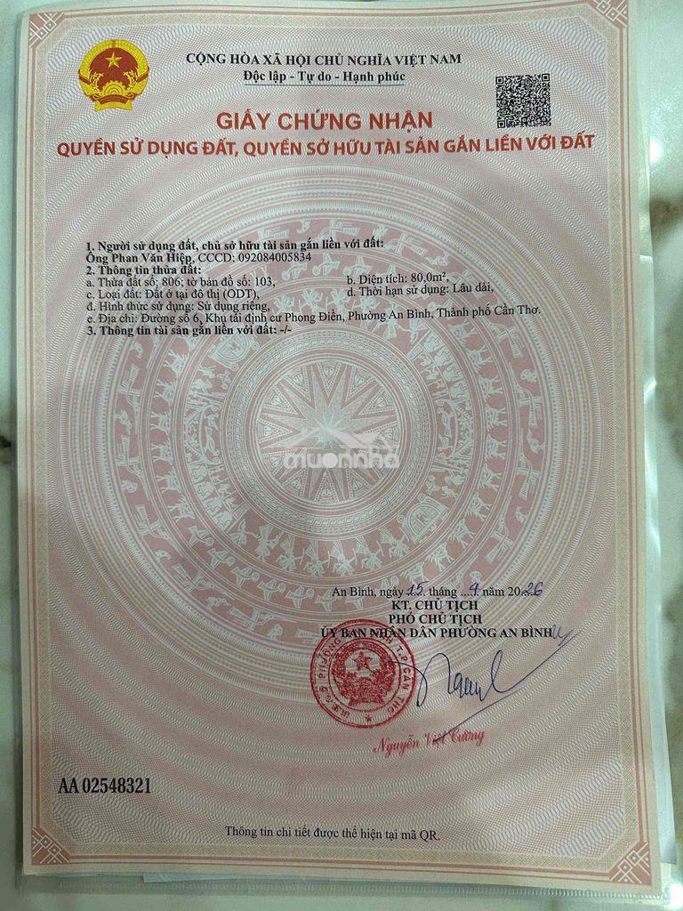 Tái định cư vàm sáng phong điền, p an bình, tp cần thơ - 2