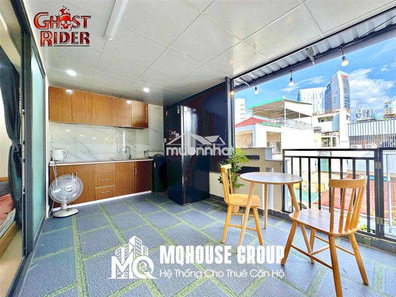 New 100% - penthouse 1pn balcony, giặt riêng - chợ bà chiểu, bờ kè ts